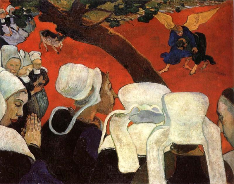 Paul Gauguin The vision for the mass Germany oil painting art